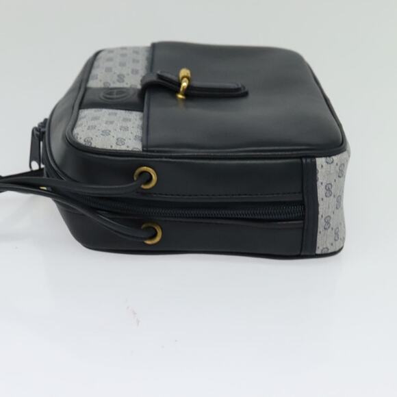 GUCCI Micro GG Supreme Shoulder Bag Pvc Navy Gold - Picture 4 of 16